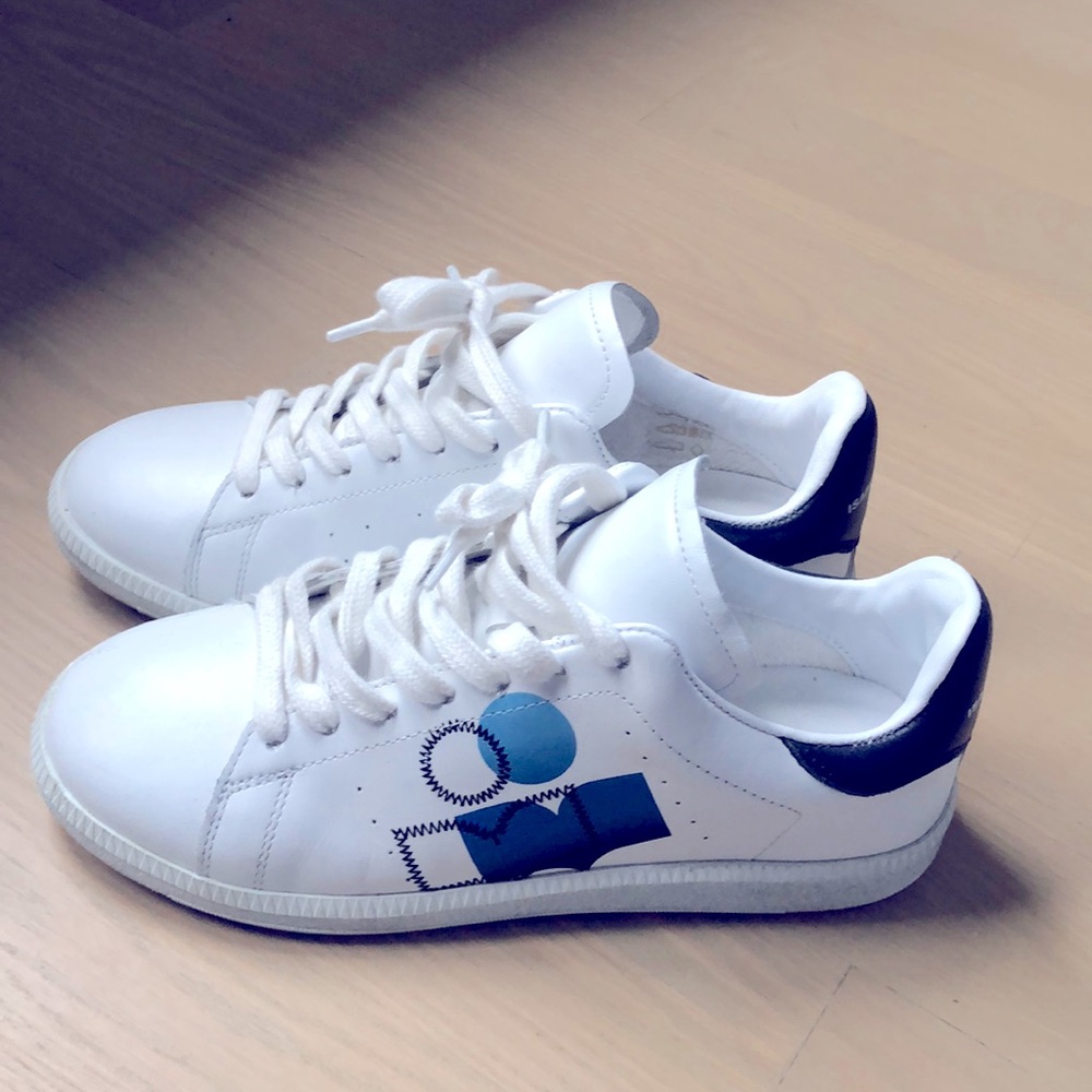 Isabel Marant logo print low-top sneakers